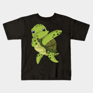 'Dabbing Sea Turtle' Funny Dabbing Animal Gift Kids T-Shirt